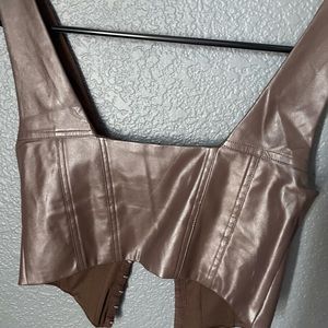Princess Polly corset top brown